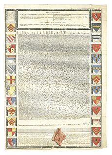 Magna Carta - John Pine engraving 1733