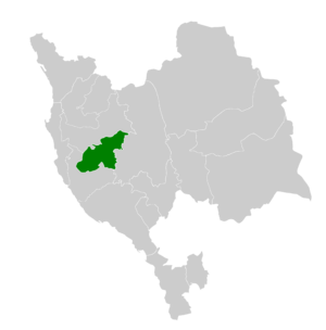 Mecca governorate (green) within  Mecca province