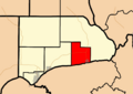 Map highlighting Cave in Rock Precinct, Hardin County, Illinois