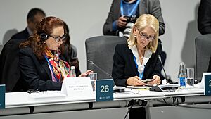 María Fernanda Espinosa High-level meeting on the Baku Initiative for Climate Finance, Investment and Trade (BICFIT Dialogue) UNCTAD at COP29 (54139328190)