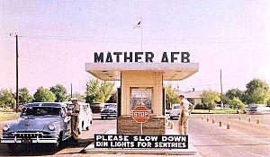 Mather AFB main Gate - 1955