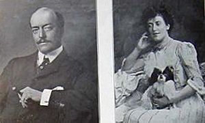 Mr and Mrs Ronald Greville crop 1906