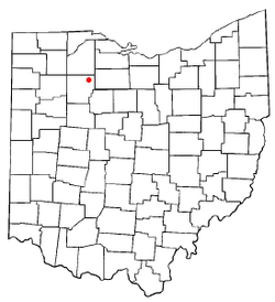 Location of Arcadia, Ohio