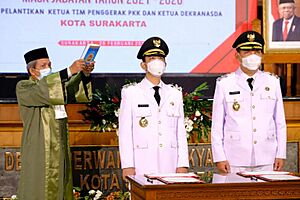 Pelantikan Wali Kota dan Wakil Wali Kota Surakarta 2021