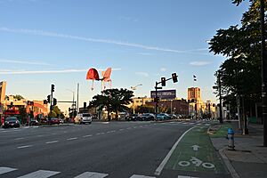 Porter Square, looking south