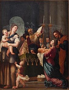 Presentación del Niño Jesús en el Templo, de Angelo Nardi (Museo de Huesca)