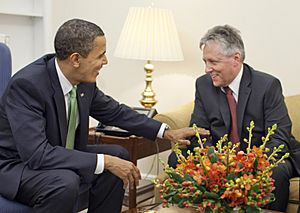 President Barack Obama meets Northern Ireland First Minister Peter Robinson