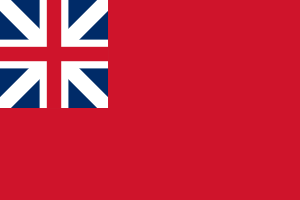 Red Ensign of Great Britain (1707–1800, square canton)