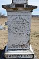 Rev. Jesse Bushyhead Grave, Base Detail