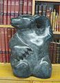 Royal Military College of Canada carved soapstone bear