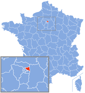 Location of Seine-Saint-Denis in France