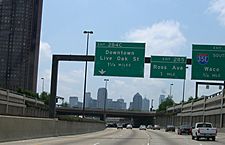 Southbound I-45 at Dallas North Central Expressway