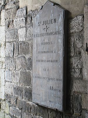 St. Julien's church sign