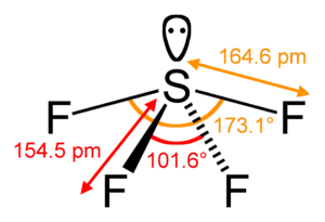 Sulfur-tetrafluoride-2D-dimensions