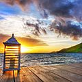 Sunset at Saba Rock Resort, British Virgin Islands