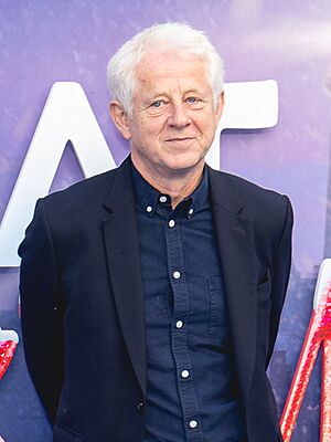 Curtis at the 68th BFI London Film Festival premiere of That Christmas in 2024