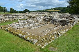 The Commanding Officer's House (praetorium), AD 150-400, Chesters Roman Fort (Cilurnum), Hadrian's Wall (44036170984)