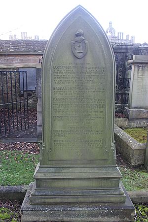 The grave of Alexander Monro, Greyfriars Kirkyard