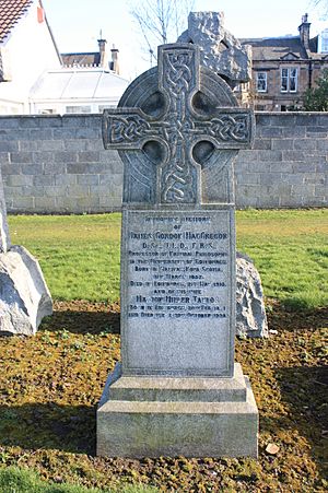 The grave of Prof James Gordon MacGregor, Morningside Cemetery, Edinburgh