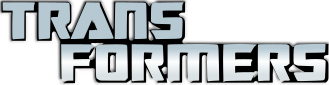 Transformers layered text logo