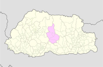 Trongsa Bhutan location map