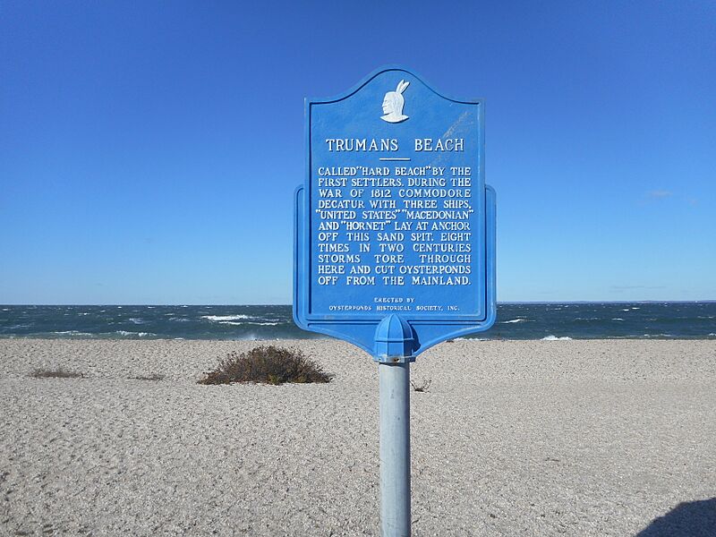 Truman's Beach; Historical Marker