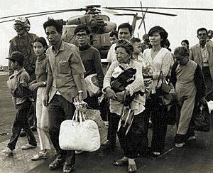 Vietnamese refugees on US carrier, Operation Frequent Wind