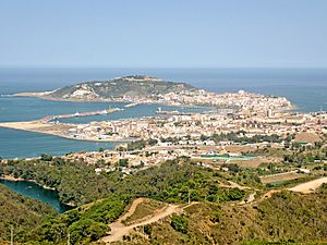 Vista de Ceuta desde el mirador de Isabel II