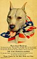 WW1 poster featuring a pit bull