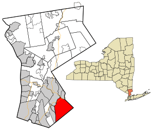 Location in Westchester County and the state of New York