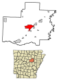 White County Arkansas Incorporated and Unincorporated areas Searcy Highlighted 0563020