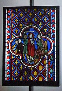 Wikimania 2014 - Victoria and Albert Museum - Stained Glass - Saint Chapelle- Old Testament Scenes-Bottom221011