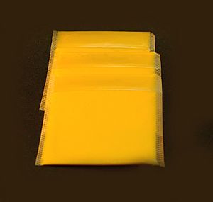 Wrapped American cheese slices