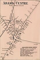 1864 Map of Adams Center, New York