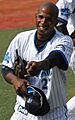 20130317 Nyjer Jamid Morgan, outfielder of the Yokohama DeNA BayStars, at Yokohama Stadium