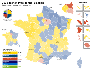 2022 French Presidential Election First Round Map