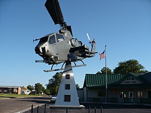 AH-1 on display in front of the VFW Post in Burlington, Colorado
