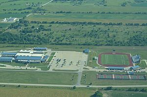 Aerial photo of Chanute High School, Chanute Kansas 09-04-2013