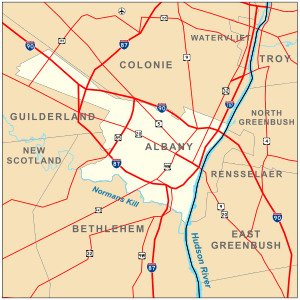 Albany, New York Map