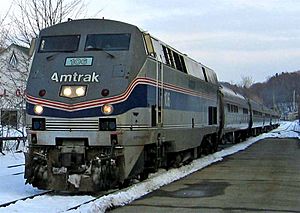 Amtrak Vermonter at Brattleboro in 2004