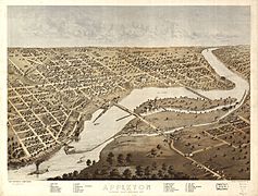 Appleton, Outagamie County, Wisconsin 1867. LOC 73694533