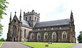 low-slung cathedral