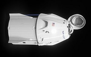 Artist's Rendering Of The SpaceX Crew Dragon And Its Cupola To Be Flown On Inspiration4 Mission