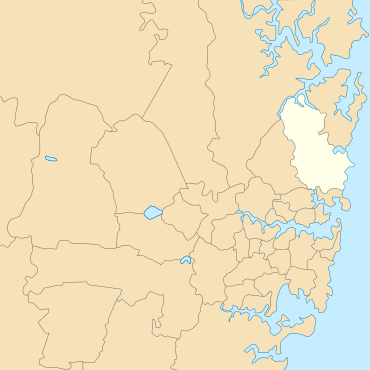 Australia NSW Warringah location map.svg