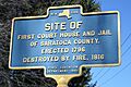 Ballston first courthouse and Jail marker