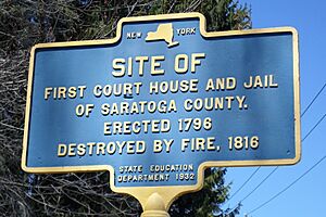 Ballston first courthouse and Jail marker