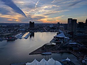 Baltimore Inner Harbor sunset