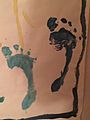 Barefoot painted Footprint
