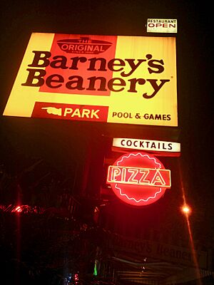 Barney's at night