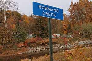 Bowman Creek sign
